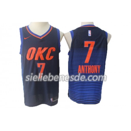 Herren NBA Oklahoma City Thunder Trikot Carmelo Anthony 7 Nike 2017-18 marineblau Swingman